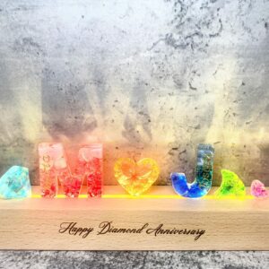 永生花字母燈 - 彩色世界