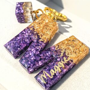 閃石字母滴膠鎖匙扣 - 時尚有型 (複製)