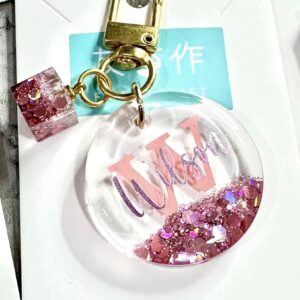 客製化圓形吊牌滴膠匙扣